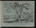 Landschaft mit einem Obstbaum