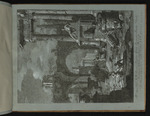 Ruinen-Capriccio mit Sphinx und gotischer Kirche