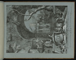 Ruinen-Capriccio mit Reiterstatue und Rundtempel
