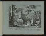 Ruinen-Capriccio mit Rundtempel und Brunnen