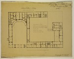 Kassel, Schloß Bellevue, erstes Obergeschoß, Bauaufnahme, Grundriß