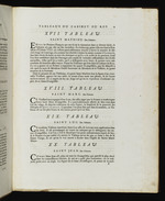 Tableaux du Roy. Vorwort Blatt 11