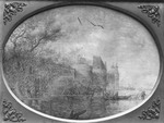 Die Stadtmauer von Gouda am Wasser (Gegenstück zu GK 391)