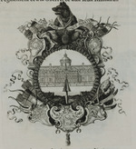 Devise mit Lanze "Für das Carrousel"