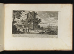 Die westliche Fassade eines antiken Tempels in Baiae
