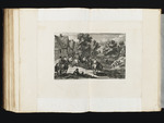 Landschaft mit Dorf und Reitern