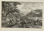 Berglandschaft mit Reisenden