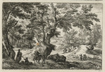 Landschaft mit Reisenden