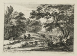 Landschaft mit Hirschjagd