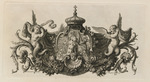 Vignette mit Allianzwappen des Königspaares