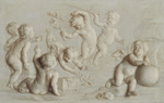 Kindergenien mit den Attributen der Schifffahrt und des Handels (Gegenstück zu GK 436)