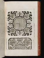 Von Le Blond entworfenes Wasserparterre und Broderieparterre