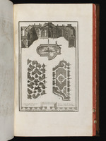 Orangeriegebäude, Bassin mit Fontäne, Parterre de pièces coupées und Rasenparterre