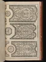Drei Parterres mit drei Bassins und Fontänen