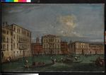 Der Canal Grande mit der Ca`Foscari und dem Palazzo Balbi