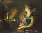 Die Hl. Cäcilie, Orgel spielend