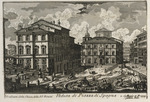 Vignette mit Ansicht der Piazza di Spagna