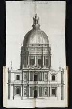 Aufriss der Fassade des Invalidendomes