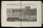Darstellung der verwendeten Maschinen beim Bau des Louvre
