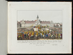 Leopold II. spricht nach seiner Krönung zum König von Ungarn am 15. November 1790 zum ungarischen Volk