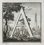 Initiale A mit Ansicht Bolognas