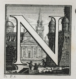 Initiale N mit Kirche
