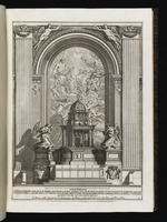 Bronzenes Tabernakel und Altarbild von Pietro da Cortona in der Sakramentskapelle der Vatikanischen Basilika