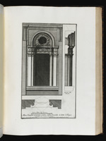 Fenster an der Hauptfassade des Palazzo di Propaganda Fide