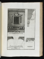 Fenster im zweiten Geschoss in der Mittelachse der Hauptfassade des Palazzo di Propaganda Fide