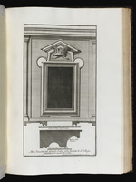 Fenster des zweiten Geschosses in einer Nebenachse der Hauptfassade des Palazzo di Propaganda Fide