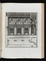 Grundriss und Längsschnitt der Kirche Santa Marta al Collegio Romano