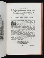 Text zum Stich "Die sterbende Heilige Cäcilie in den Armen barmherziger Christen, die sie beweinen und das Blut ihrer Wunden abwischen", Seite 103