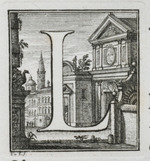 Initiale L mit Kirche