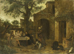 Abraham bewirtet die drei Engel