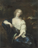 Bildnis einer jungen Dame mit Papagei