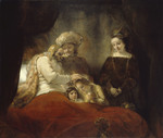 Jakob segnet Ephraim und Manasse