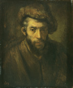 Büste eines Mannes mit Pelzmütze