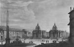 Ansicht der Piazza del Popolo in Rom