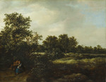 Dünenlandschaft mit Liebespaar