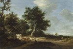 Dünenlandschaft mit Herde