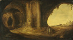 Felsgrotte mit Abraham, Hagar und Ismael