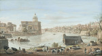 Der Tiber in Rom bei S. Giovanni dei Fiorentini (Gegenstück zu GK 1017)
