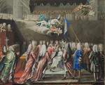 Die Krönung der Königin Ulrika Eleonora von Schweden