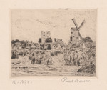 Kirchturmstumpf und Windmühle von St. Anna