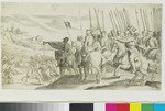 Schlachtenszene mit Kavallerie und Trompeter (nach Bartsch 839)
