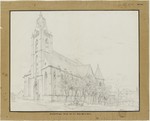 Frankenberg, Liebfrauenkirche, Bauaufnahme, Ansicht von Südwesten