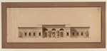 München, Glyptothek, Entwurf zur Nordfassade, Aufriß