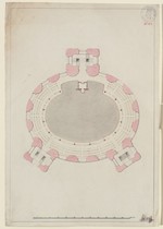 Frankfurt a. M., Paulskirche, Obergeschoß nach A. Liebhardt, Grundriß