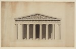 Athen, Parthenon, Ostfront nach J. Stuart und N. Revett, Aufriß
