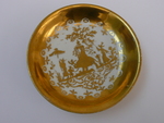 Untertasse mit Gold-Chinesen